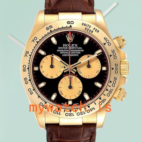 Rolex Daytona 116518 Mens 40mm Leather Strap: Genuine vs. Replica
